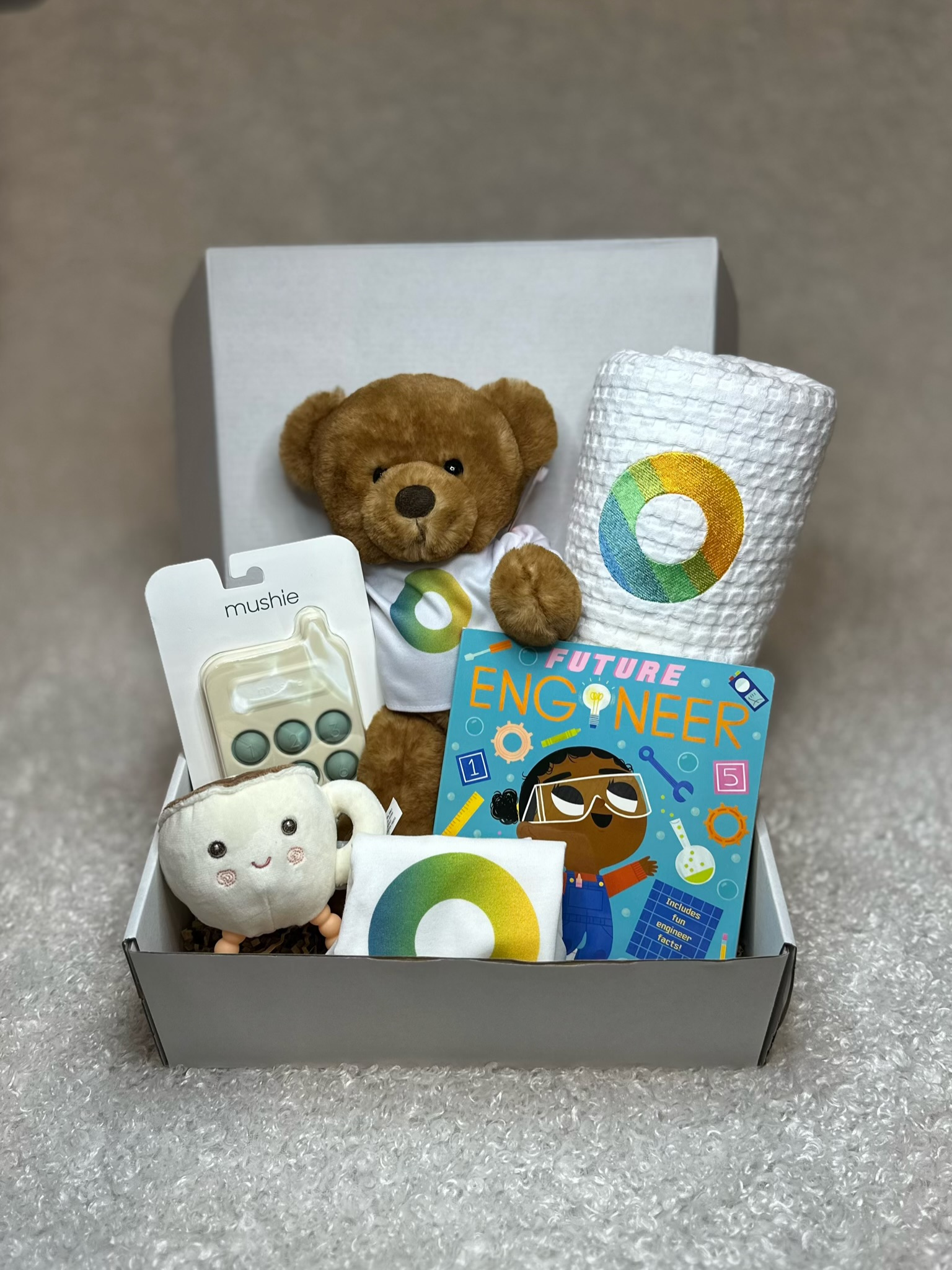 Corporate Baby Gift Basket with branded items