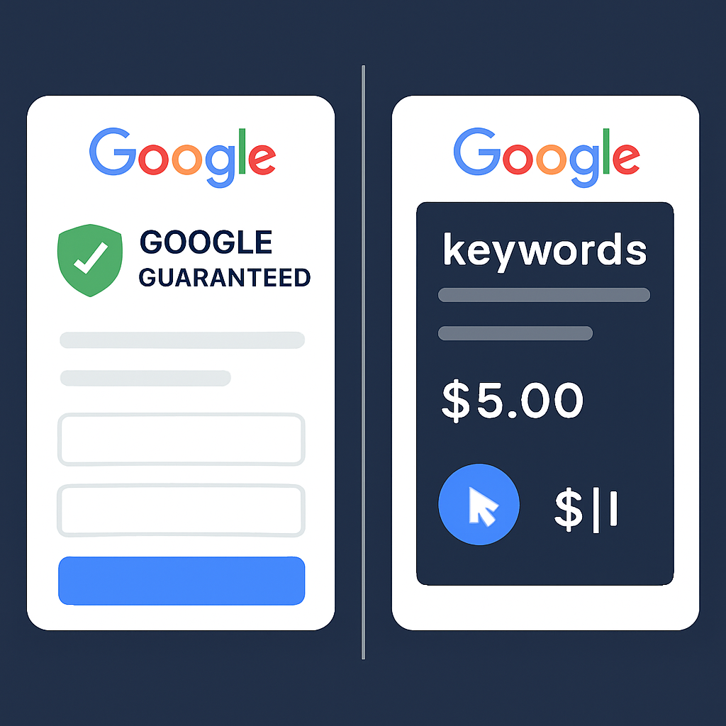 Local Service Ads vs Google Ads comparison for service businesses