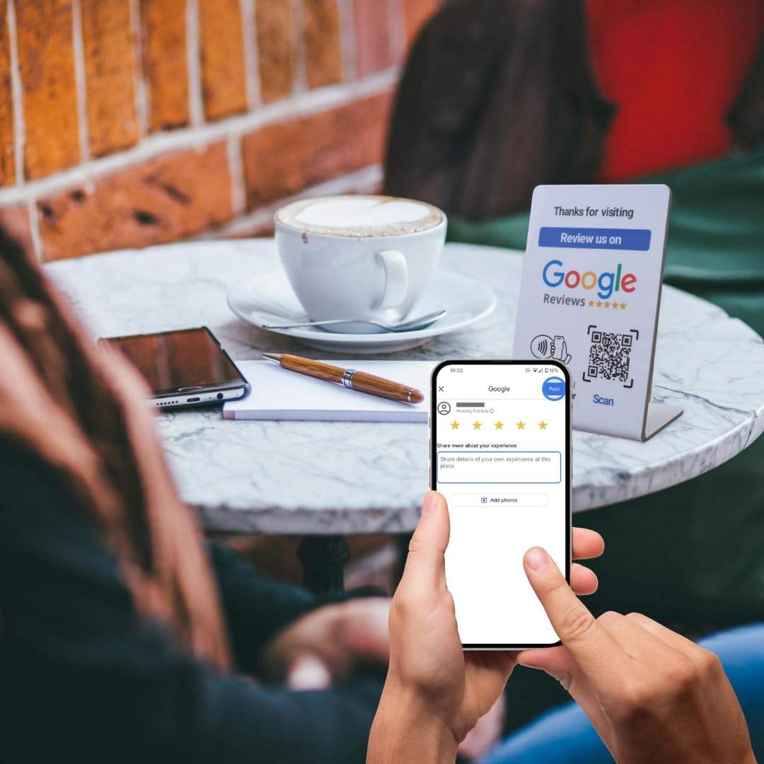 QR Review Display — Google review product by Casaccio Media