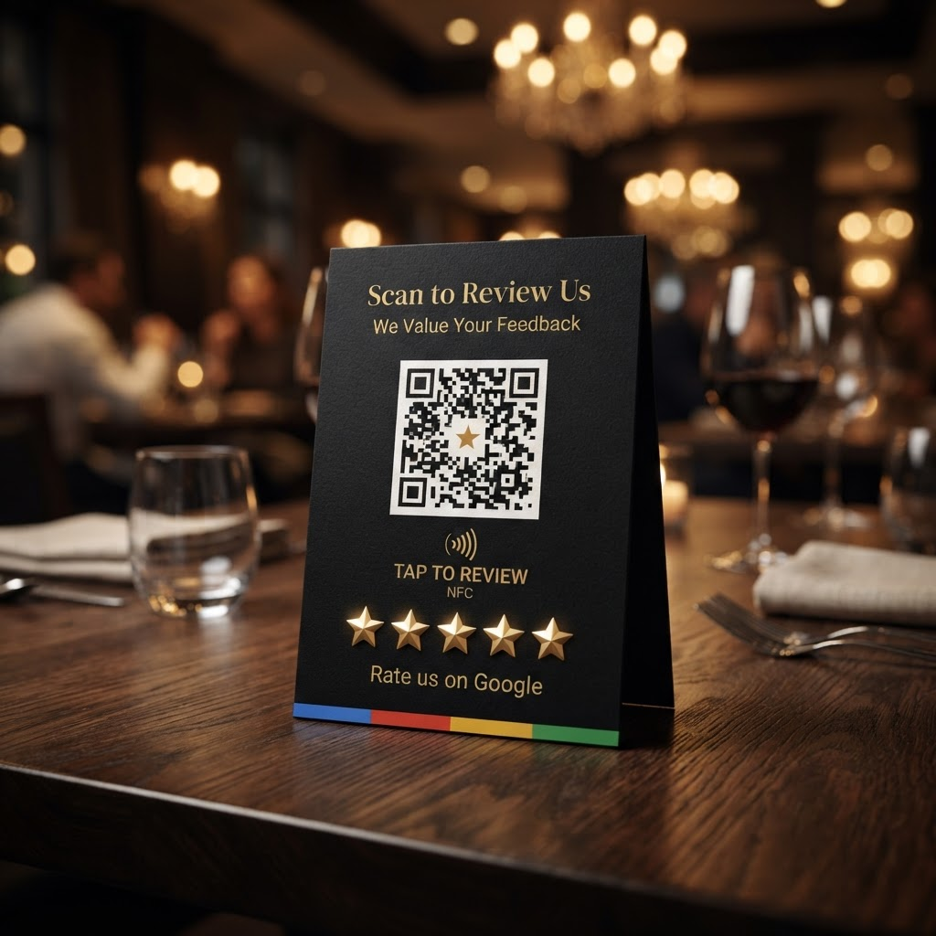 Table Display — Google review product by Casaccio Media