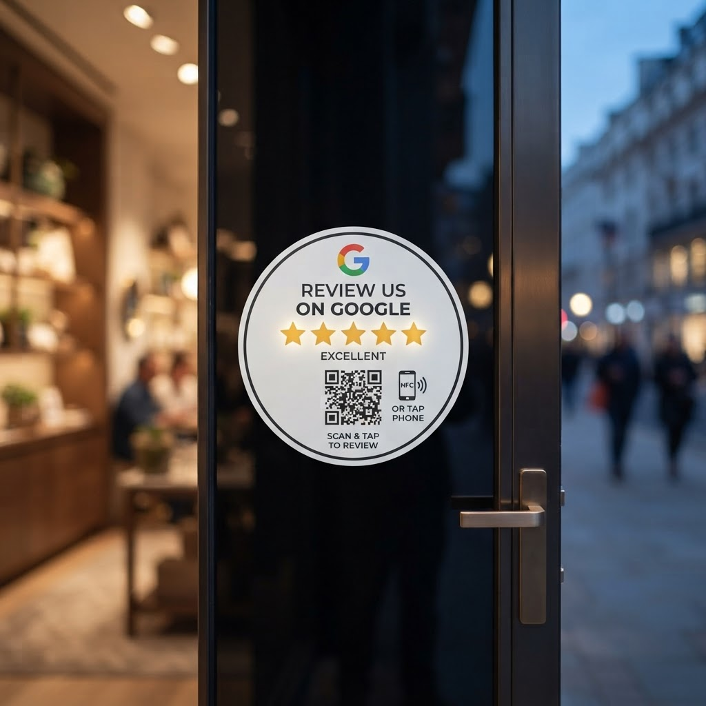 Window Sticker — Google review product by Casaccio Media